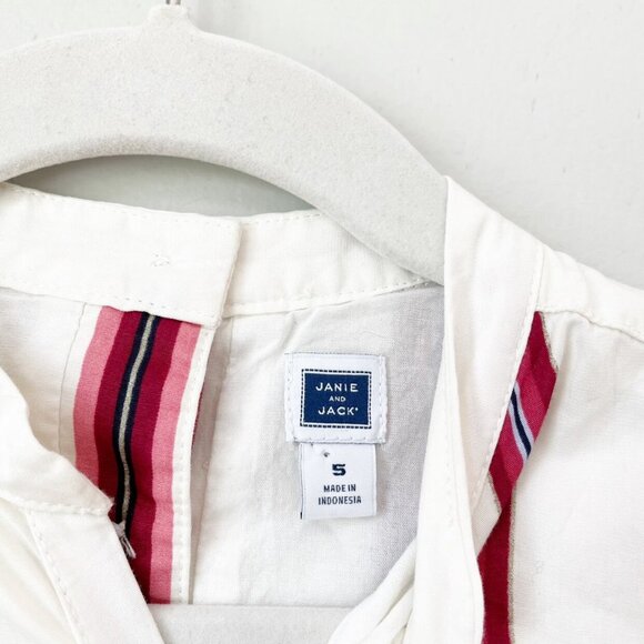 Janie & Jack Striped Peplum Top - Picture 4 of 5